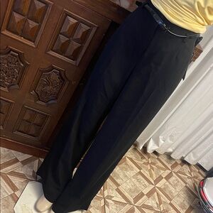 Jones New York Black Wide-Leg Dress Pants